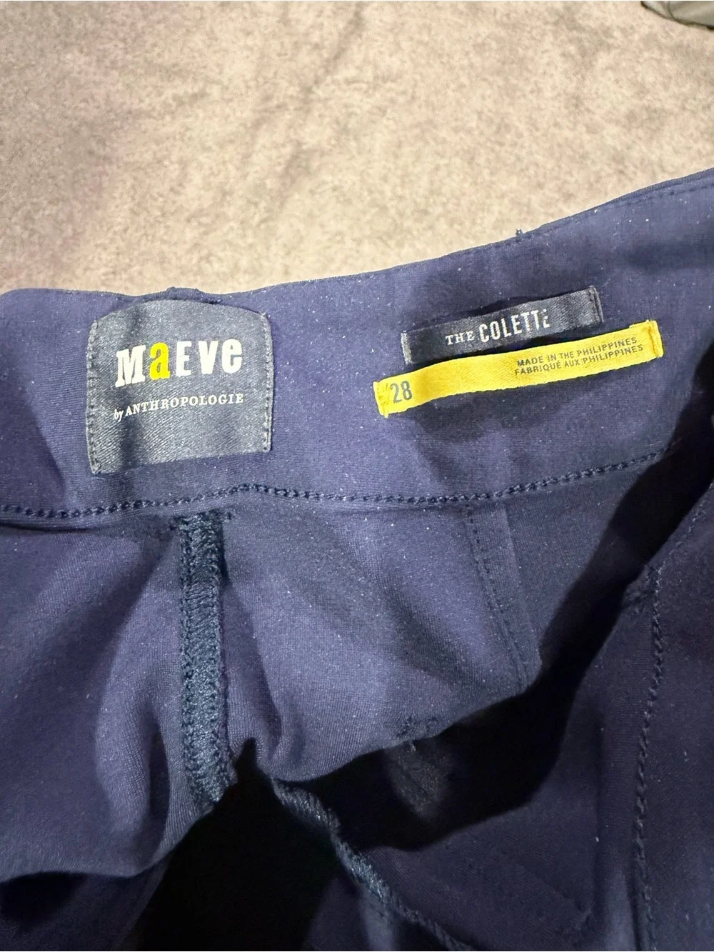 Maeve Navy The Colette Trousers - Picture 3 of 4